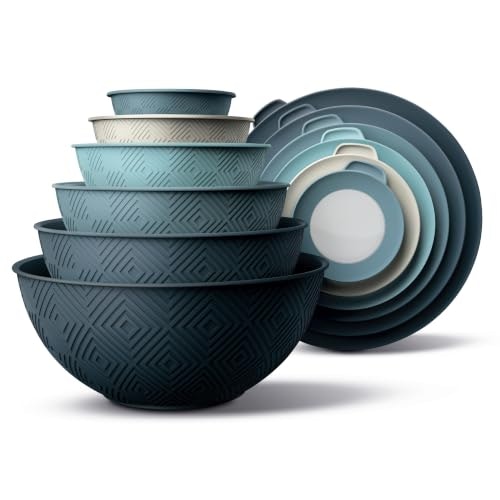Cook with Color 12-Piece Plastic Mixing Bowl Set: $29.82