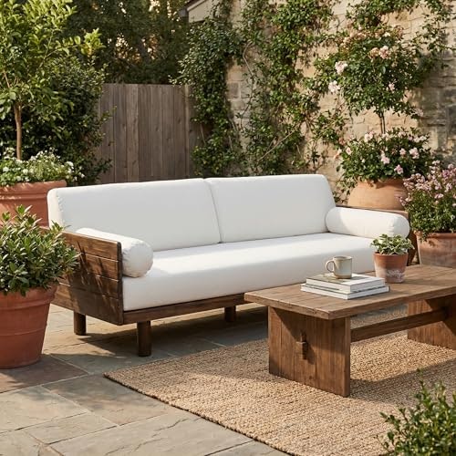 Christopher Knight Home 3-Seat Acacia Wood Outdoor Patio Sofa: $558.99