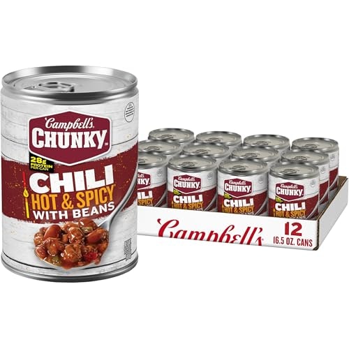 Campbell’s Chunky Hot and Spicy Chili with Beans 16.5-oz. 12-Pack: $29.04