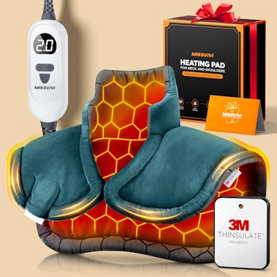 Graphene-Infused Weighted Heating Pad for Neck & Shoulders for $36 + free shipping