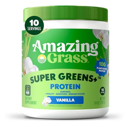 Amazing Grass Super Greens+ Protein Powder 10-Serving Tub: $26.85 Amazing Grass Super Greens+ Protein Powder 10-Serving Tub: $26.85