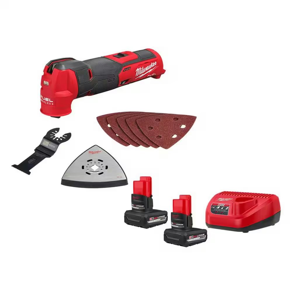 Milwaukee M12 FUEL 12V Lithium-Ion Cordless Oscillating Multi-Tool Kit w/ 5.0 Ah Battery & Charger: $189