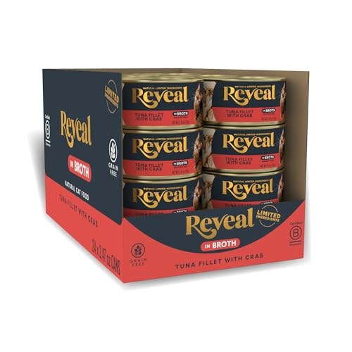 Reveal Tuna Fillet and Crab in Broth Wet Cat Food 24-Pack: $34.13 Reveal Tuna Fillet and Crab in Broth Wet Cat Food 24-Pack: $34.13