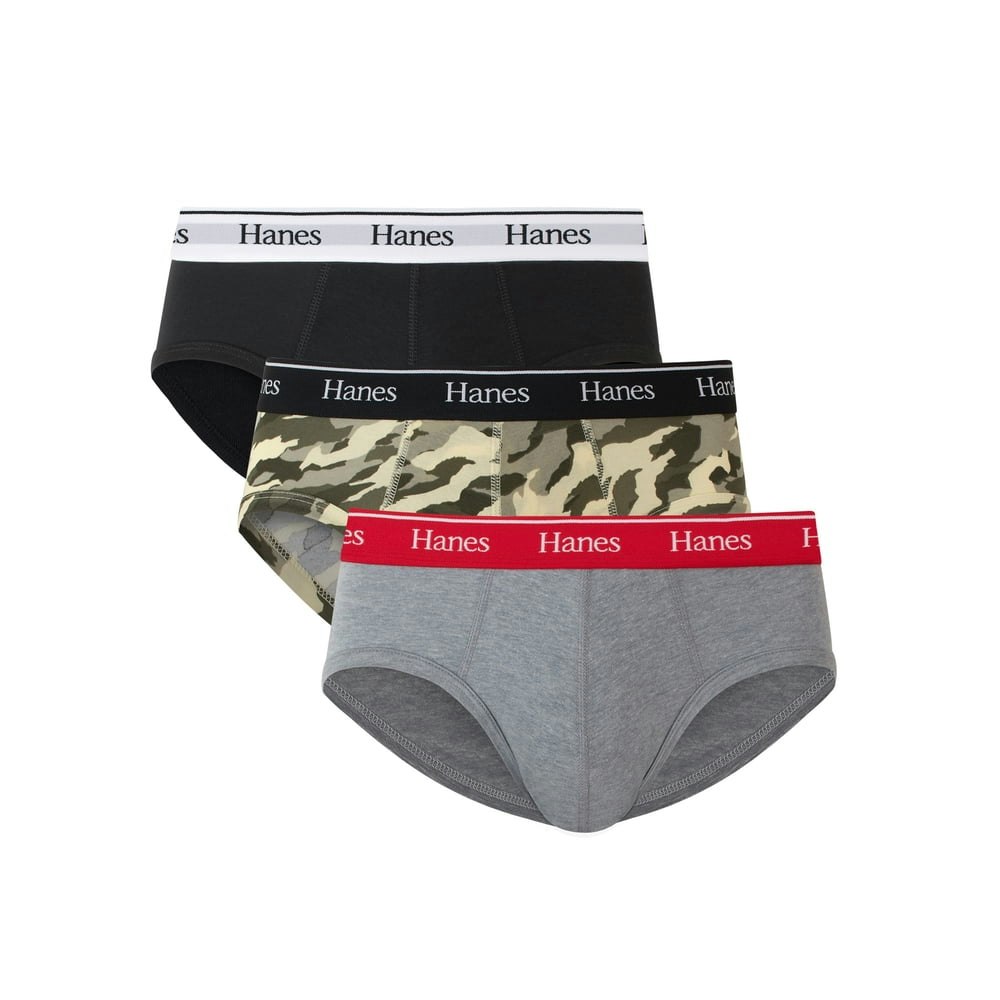 Hanes Originals Men's Dyed Stretch Cotton Briefs 3-Pack: $13.98
