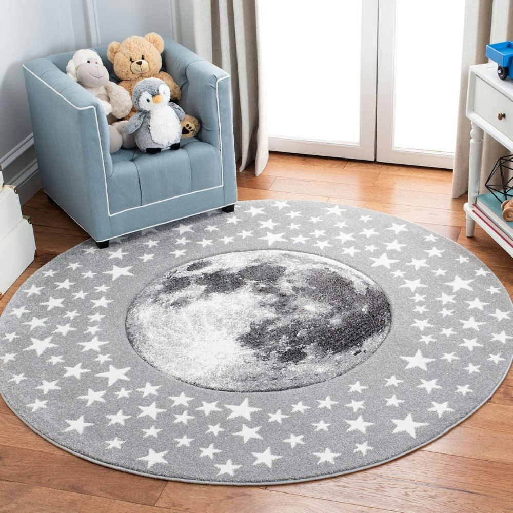 Safavieh Carousel Kids Moon in the Stars 8' Round Area Rug: $157.99