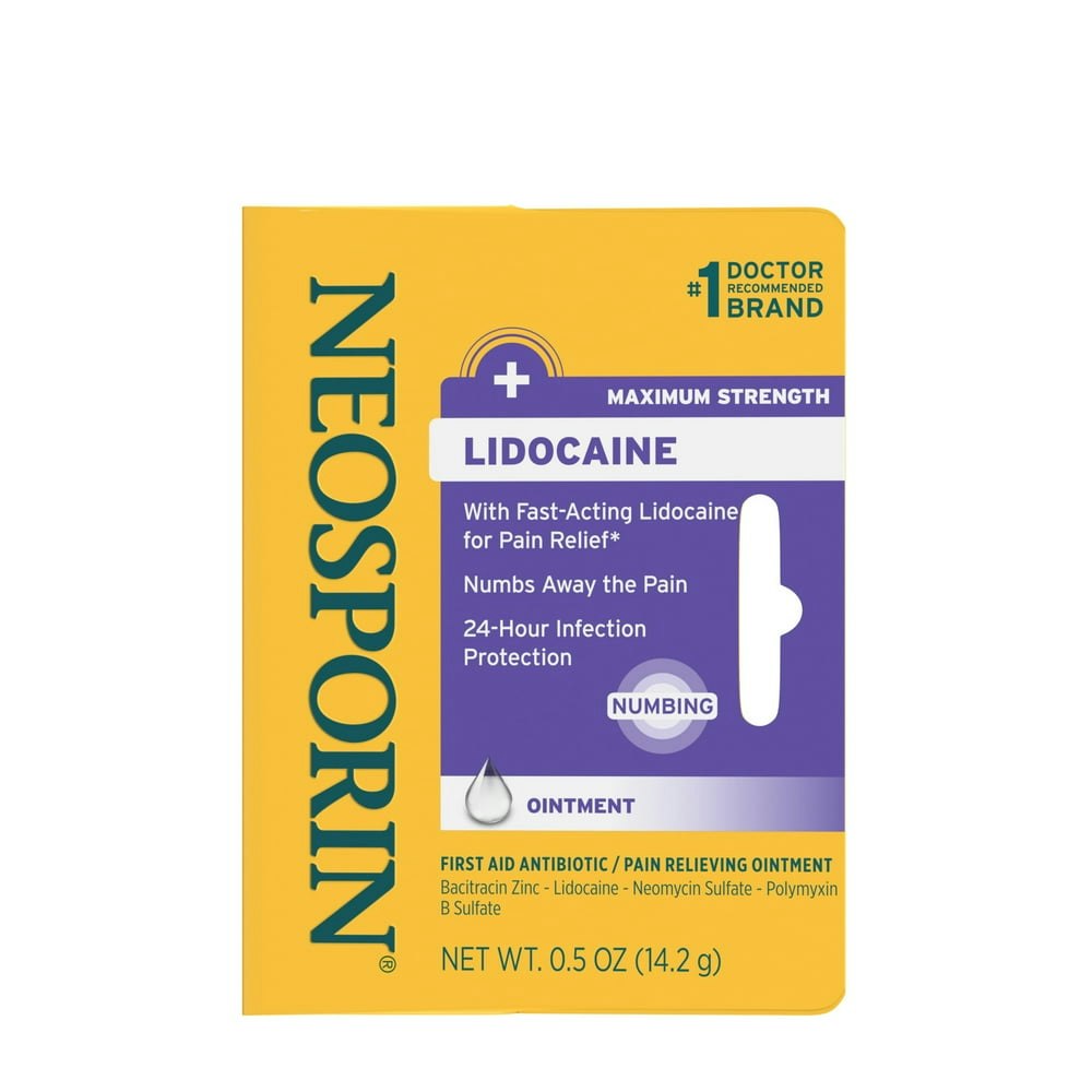 Neosporin + Lidocaine Triple Antibiotic Ointment 0.5-oz.: $8.28