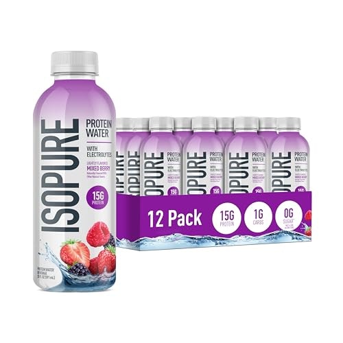 Isopure Clear Protein Water with Electrolytes 12-Pack: $34.99