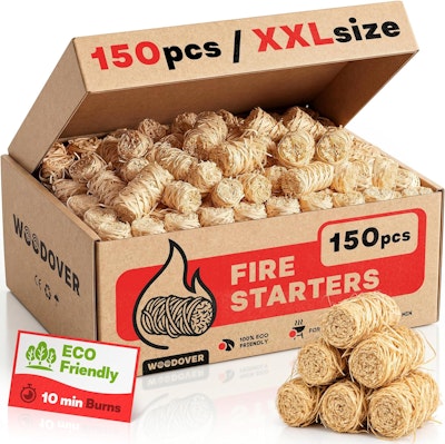 Woodover 150-Pc. Natural Fire Starters for $21 via Sub & Save + free shipping w/ Prime