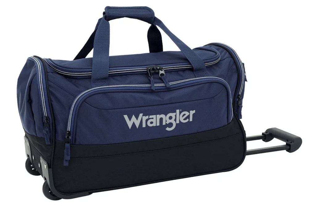 Wrangler 21" Deluxe Rolling Duffel: $18