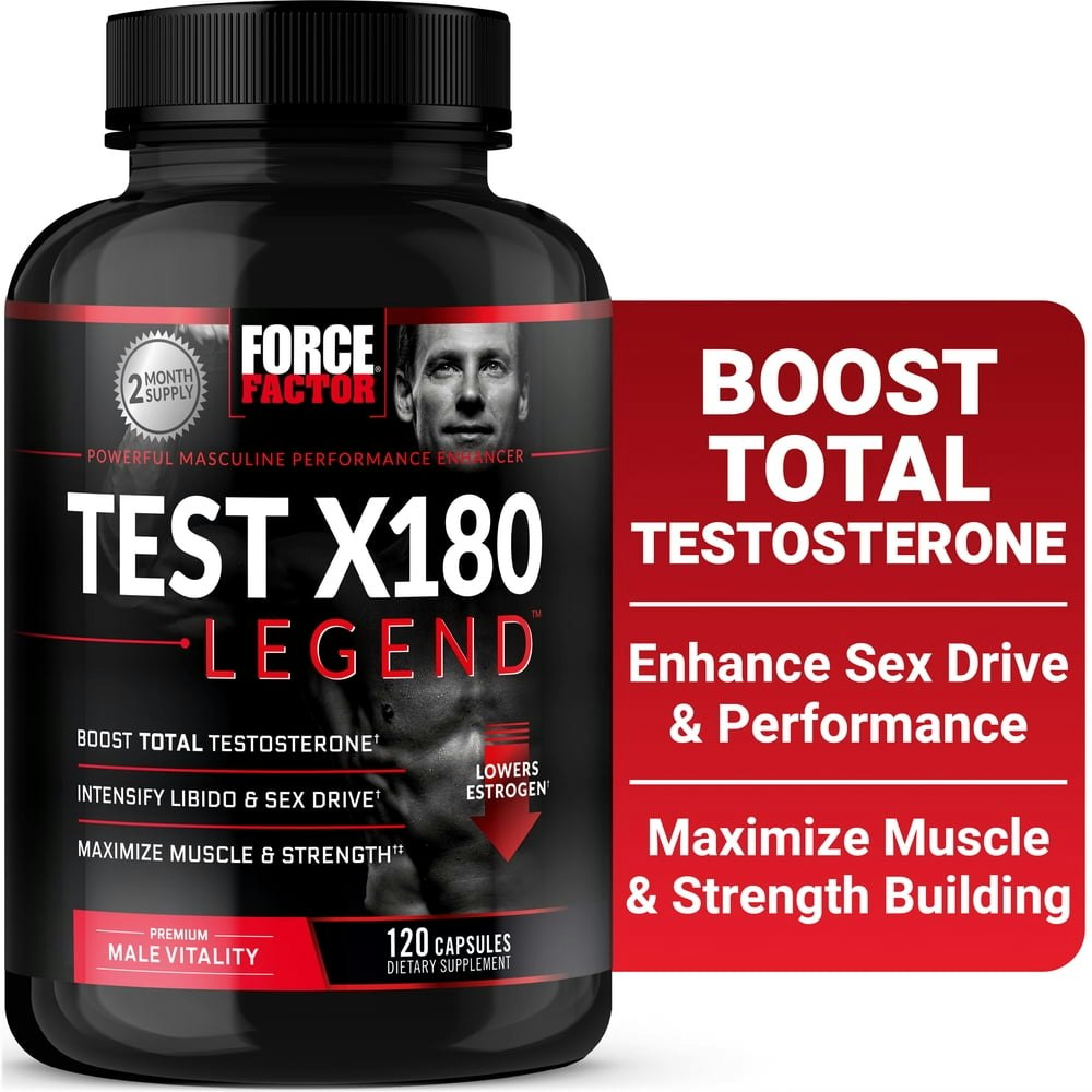 Force Factor Test X180 Legend Testosterone Booster 120-Capsule Bottle: $29.98