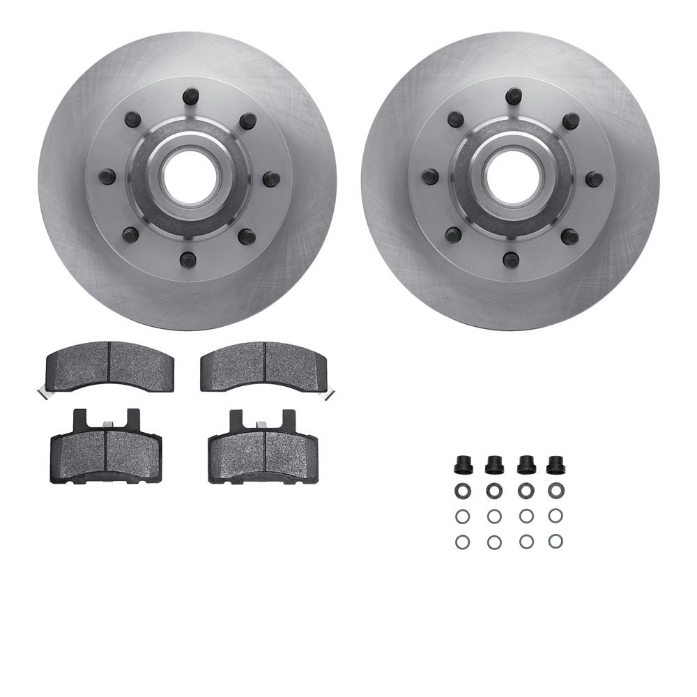 Dynamic Friction Company Front Brake Rotors and Heavy Duty Brake Pads Kit: $238.50