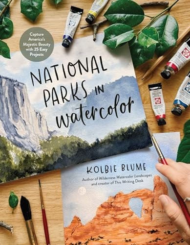 National Parks in Watercolor 25-Project Guide: $18.95
