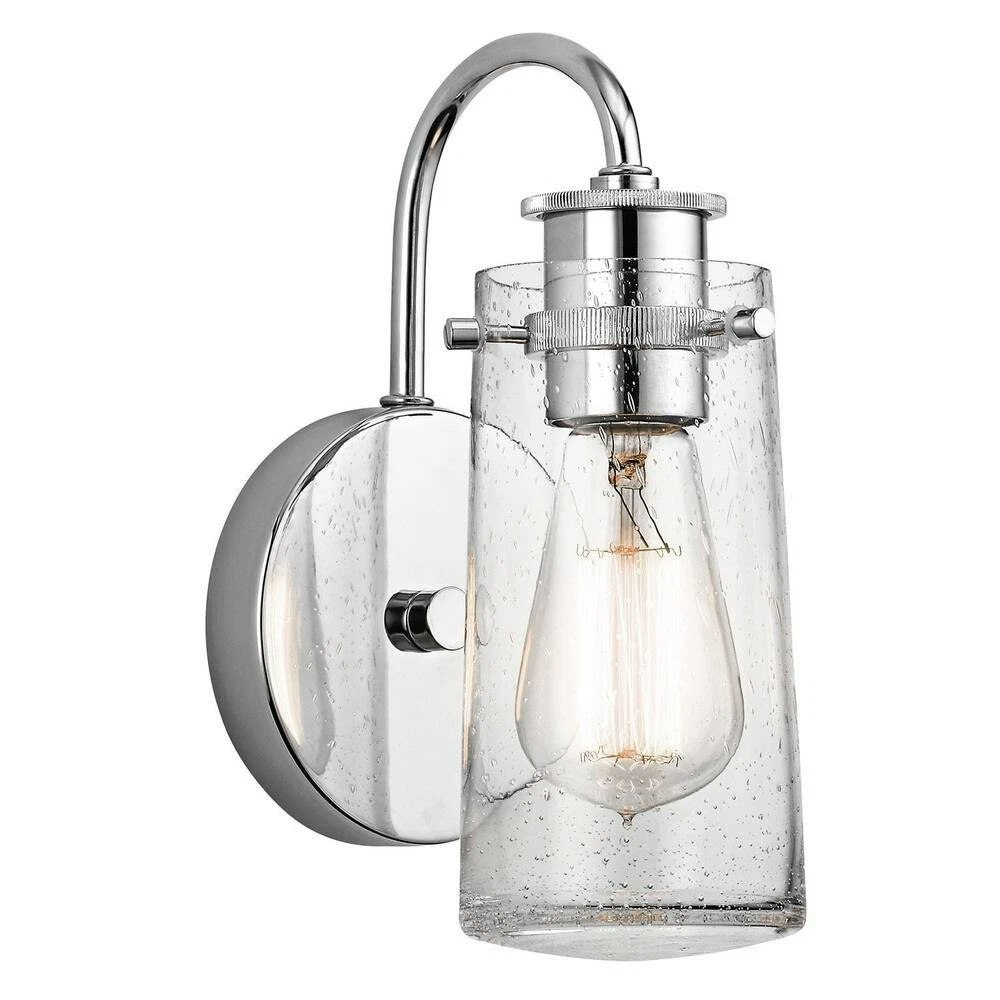 Kichler Braelyn 9" Glass Wall Sconce: $11 Kichler Braelyn 9" Glass Wall Sconce: $11