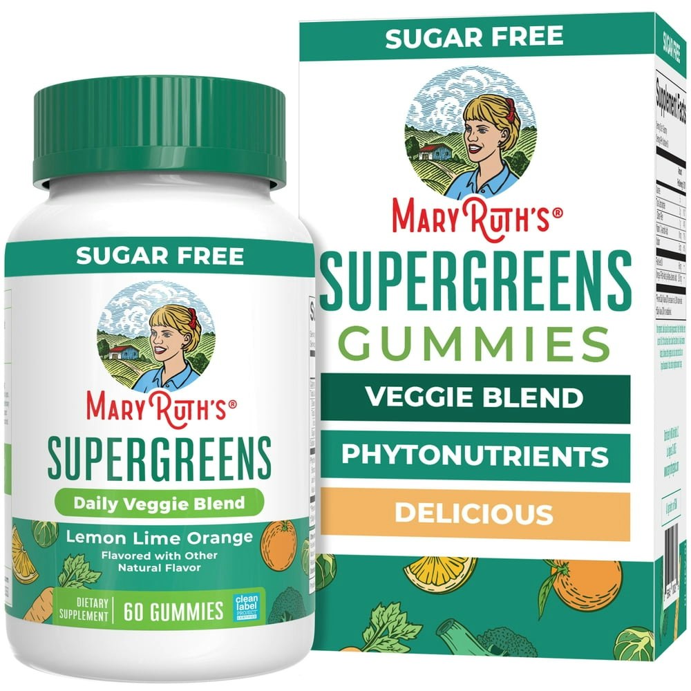 MaryRuth's Supergreens Vegan Veggie Supplement Gummies 60-Count: $19.97