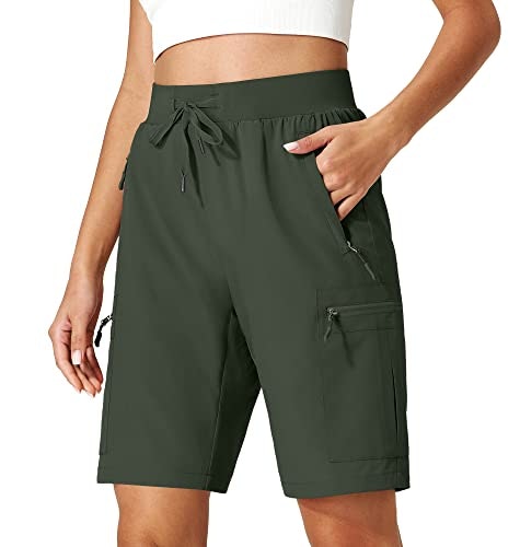 Ksmien Women's 9-Inch Hiking Cargo Shorts: $24.64 Ksmien Women's 9-Inch Hiking Cargo Shorts: $24.64