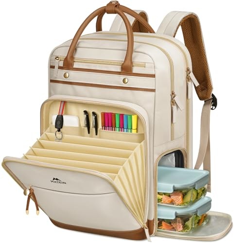 Matein Teacher Backpack with 15.6-Inch Laptop Compartment: $29.98 Matein Teacher Backpack with 15.6-Inch Laptop Compartment: $29.98