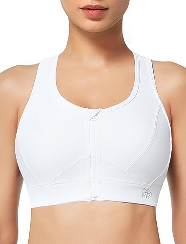 Yvette Zip Front High Impact Sports Bra: $27.19