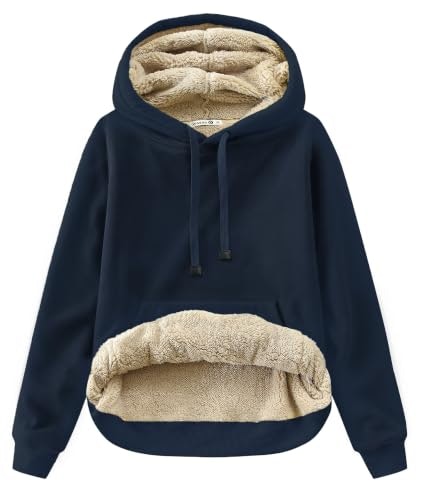 Gesean Women's Sherpa Cotton Fleece Pullover Hoodie: $25.49 Gesean Women's Sherpa Cotton Fleece Pullover Hoodie: $25.49
