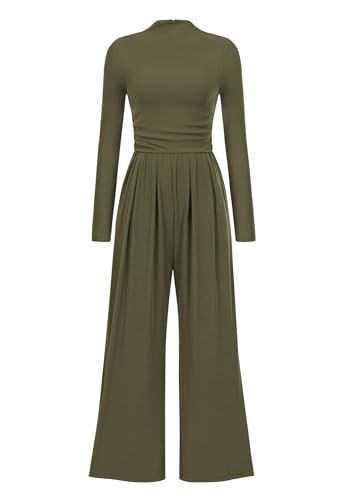 Prettygarden Women's Long Sleeve Wide Leg Jumpsuit: $33.98 Prettygarden Women's Long Sleeve Wide Leg Jumpsuit: $33.98
