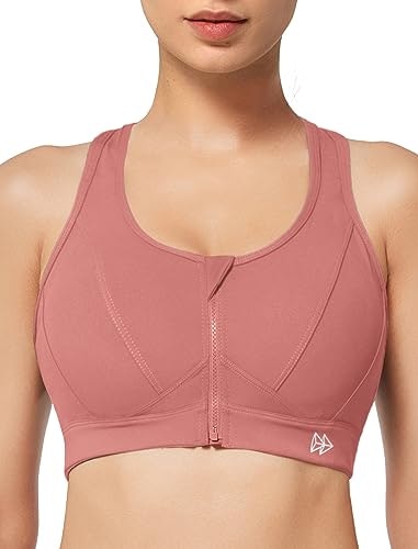 Yvette Zip Front High Impact Sports Bra: $31.49