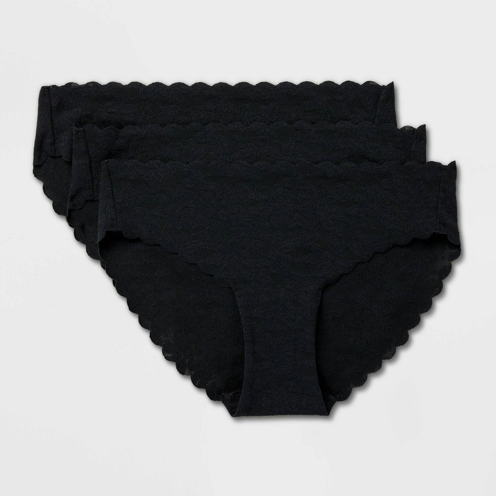 Auden Women's Invisible Edge Lace Bikini Underwear 3-Pack: $15 Auden Women's Invisible Edge Lace Bikini Underwear 3-Pack: $15