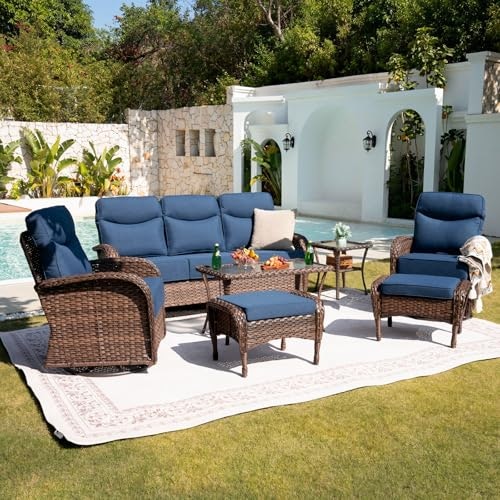 Belord 7-Piece Wicker Patio Furniture Set: $1,172.99 Belord 7-Piece Wicker Patio Furniture Set: $1,172.99