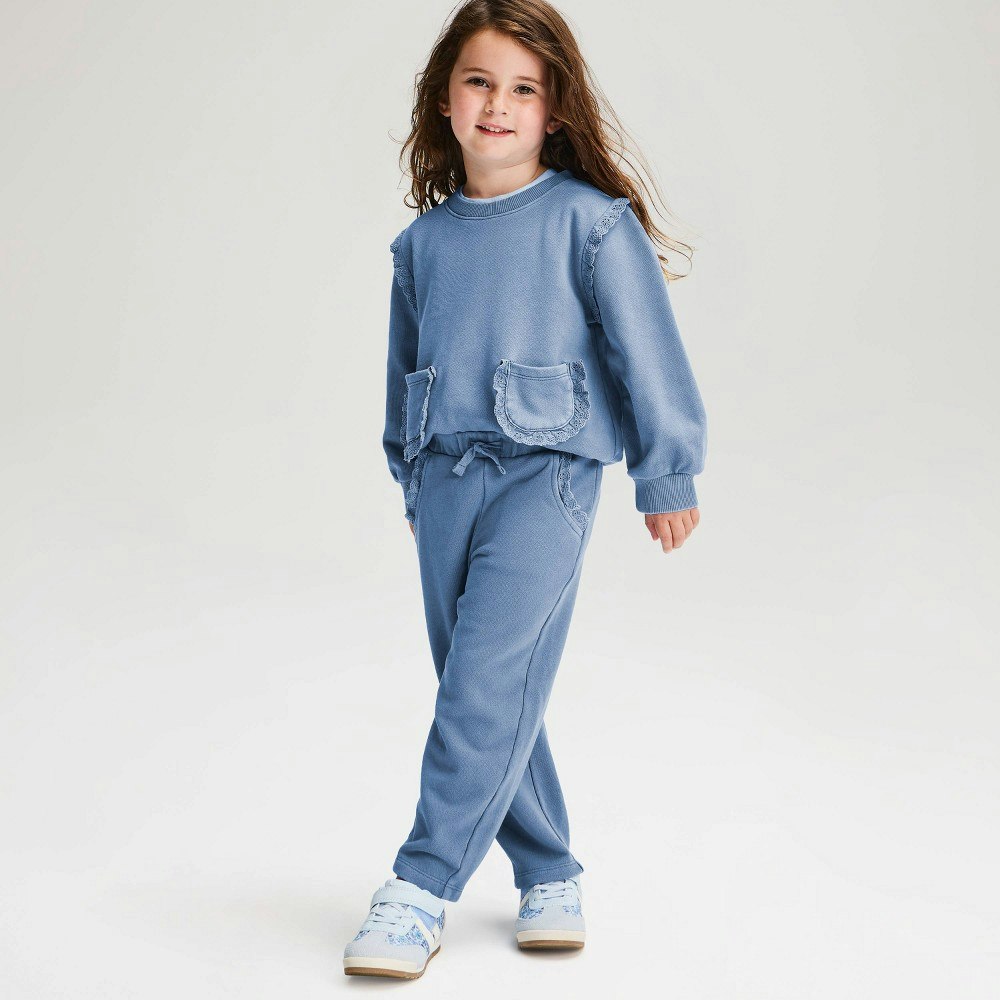 Cat & Jack Toddler Girls' French Terry Ruffle Pocket Pants 4T: $15 Cat & Jack Toddler Girls' French Terry Ruffle Pocket Pants 4T: $15