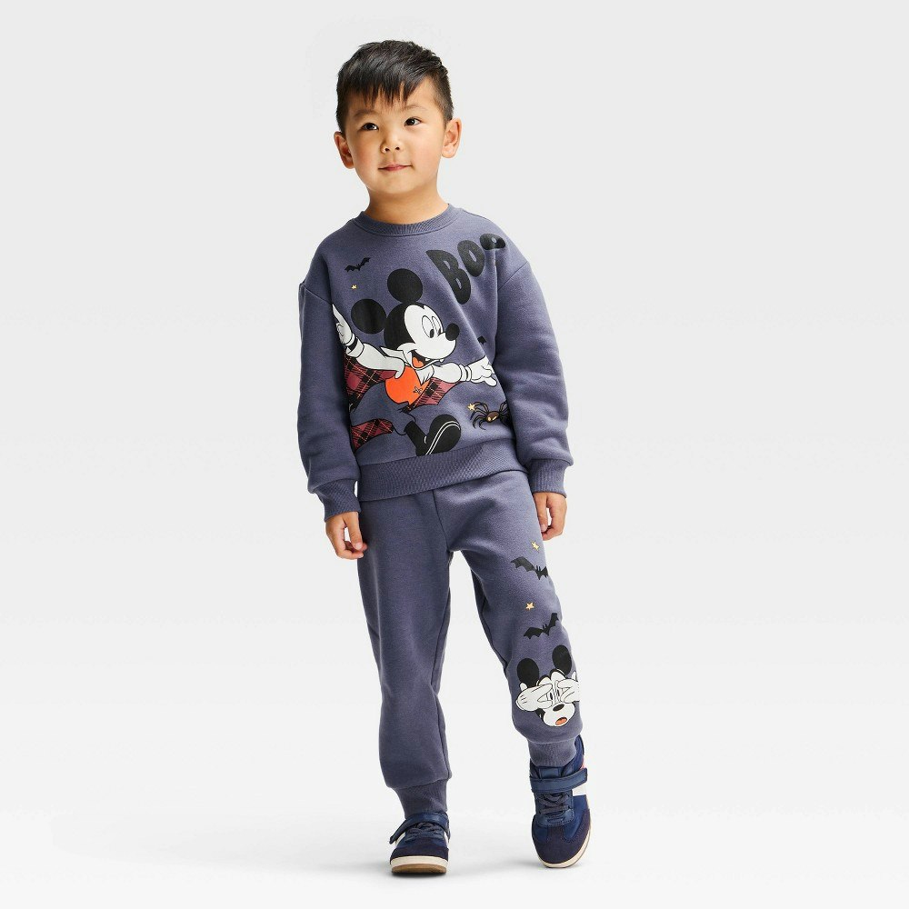 Mickey Mouse Toddler Boys' 2-Piece Halloween Sweatshirt and Pants Set: $16 Mickey Mouse Toddler Boys' 2-Piece Halloween Sweatshirt and Pants Set: $16