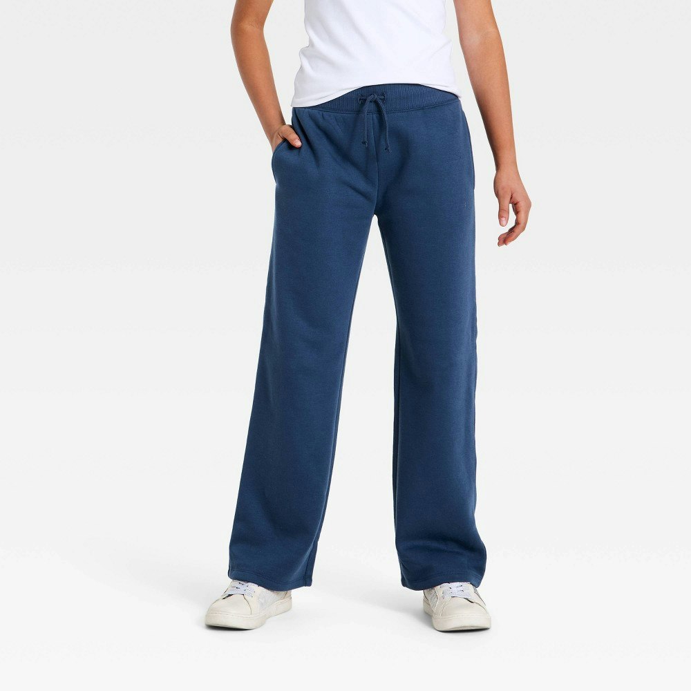 Girls' Wide Leg Fleece Sweatpants: $20 Girls' Wide Leg Fleece Sweatpants: $20