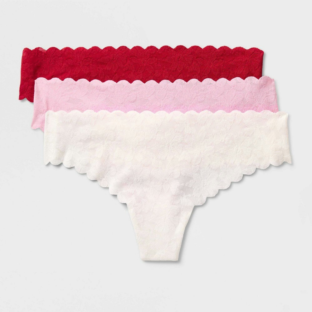 Auden Women's Invisible Edge Lace Thong 3-Pack: $15 Auden Women's Invisible Edge Lace Thong 3-Pack: $15