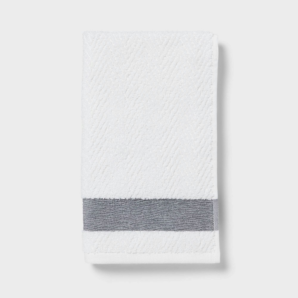 Threshold Crinkle Border Hand Towel: $10 Threshold Crinkle Border Hand Towel: $10