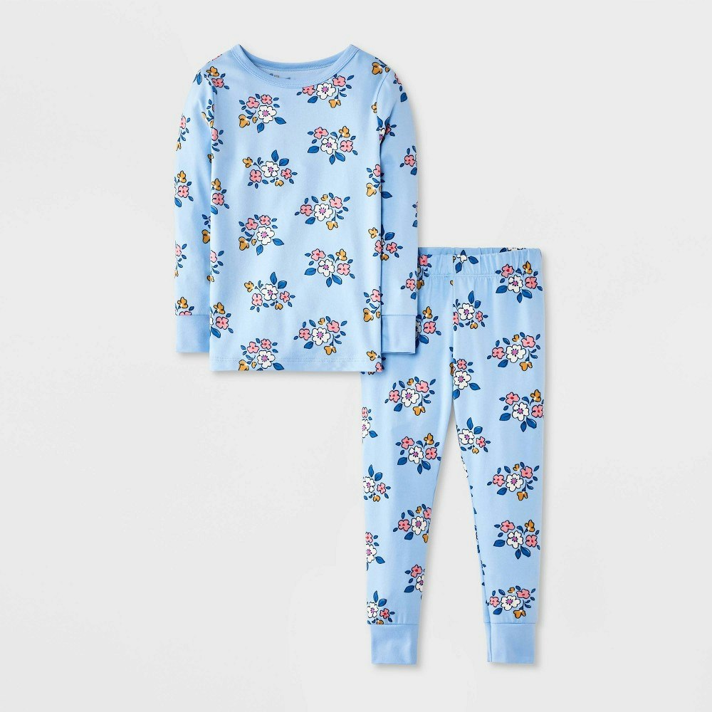 Cat & Jack Toddler Girls' 2-Piece Floral Jersey Pajama Set: $12 Cat & Jack Toddler Girls' 2-Piece Floral Jersey Pajama Set: $12