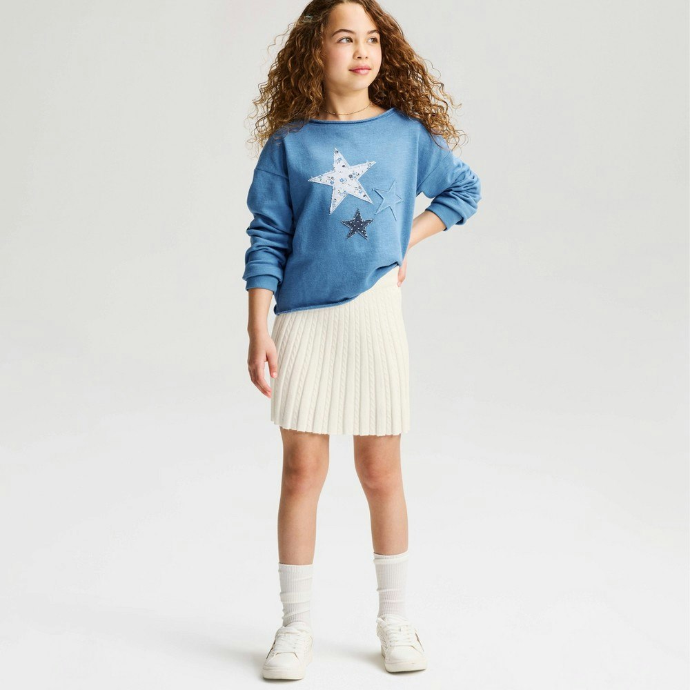 Cat & Jack Girls' Cable Knit Sweater Skirt: $20 Cat & Jack Girls' Cable Knit Sweater Skirt: $20