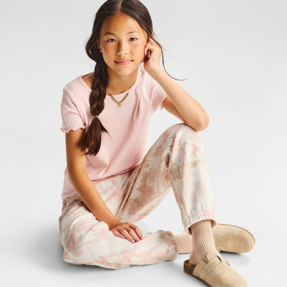 Cat & Jack Girls' Relaxed Fleece Jogger Pants: $12 Cat & Jack Girls' Relaxed Fleece Jogger Pants: $12