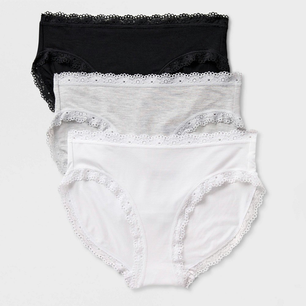 Auden Women's Cloud Knit Bikini Underwear 3-Pack: $15 Auden Women's Cloud Knit Bikini Underwear 3-Pack: $15