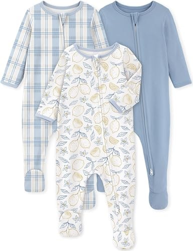 Yoofoss Organic Cotton Footed Baby Pajamas 3-Pack: $22.09 Yoofoss Organic Cotton Footed Baby Pajamas 3-Pack: $22.09