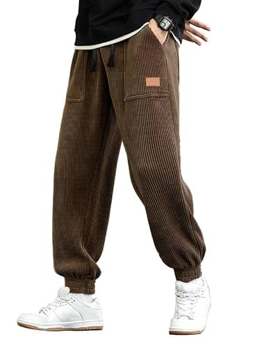 JMIERR Men's Corduroy Jogger Sweatpants: $19.98
