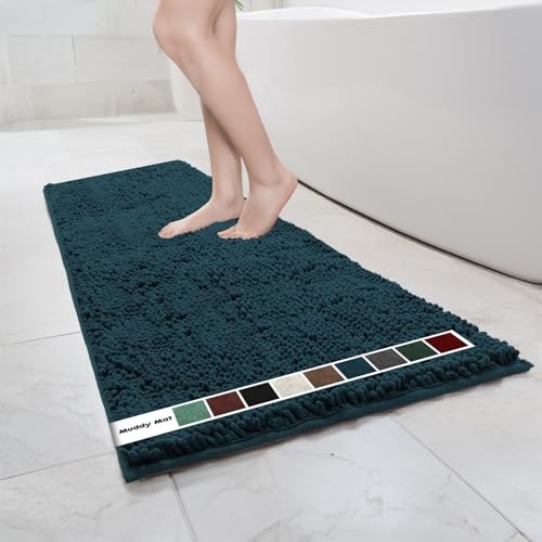 Muddy Mat 59" x 24" Chenille Bathroom Runner Rug: $65 Muddy Mat 59" x 24" Chenille Bathroom Runner Rug: $65