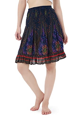 Lannaclothesdesign Women's Boho Knee Length Skirt: $16.58 Lannaclothesdesign Women's Boho Knee Length Skirt: $16.58