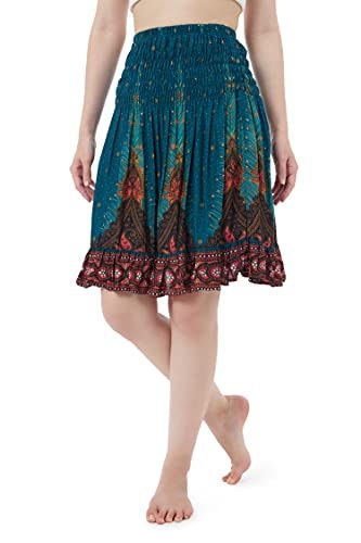 Lannaclothesdesign Women's Boho Knee Length Skirt: $16.58 Lannaclothesdesign Women's Boho Knee Length Skirt: $16.58