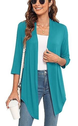 Veryoung Women's Lightweight Open Front 3/4 Sleeve Cardigan: $16.95 Veryoung Women's Lightweight Open Front 3/4 Sleeve Cardigan: $16.95