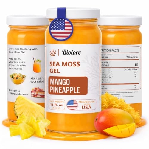 Biolore Mango Pineapple Sea Moss Gel 16-oz.: $25.49 Biolore Mango Pineapple Sea Moss Gel 16-oz.: $25.49