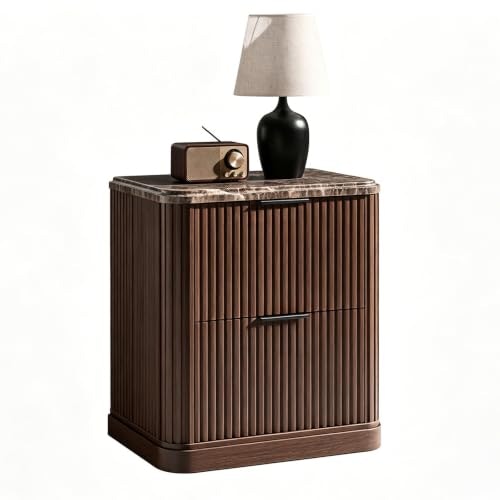 Lerivos Fluted Nightstand with Charging Station: $108.79 Lerivos Fluted Nightstand with Charging Station: $108.79