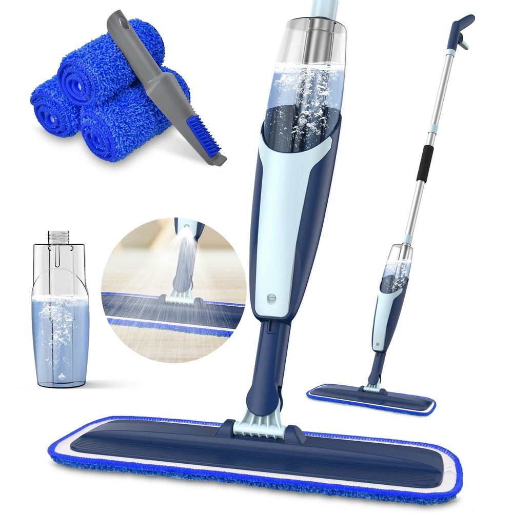 Bimzuc Spray Mop with 14-oz Refillable Bottle and 2 Microfiber Pads: $20.79