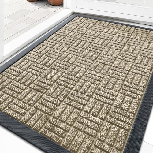 Olanly 33" x 21" Heavy-Duty Rubber Front Door Mat: $39.98 Olanly 33" x 21" Heavy-Duty Rubber Front Door Mat: $39.98