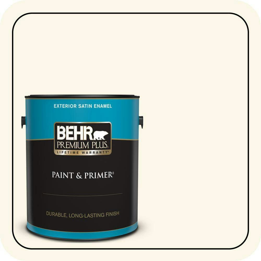 Jasmine Satin Enamel Exterior Paint and Primer 1-Gallon: $49.98