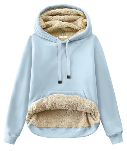 Gesean Women's Sherpa Cotton Fleece Hoodie: $25.49 Gesean Women's Sherpa Cotton Fleece Hoodie: $25.49