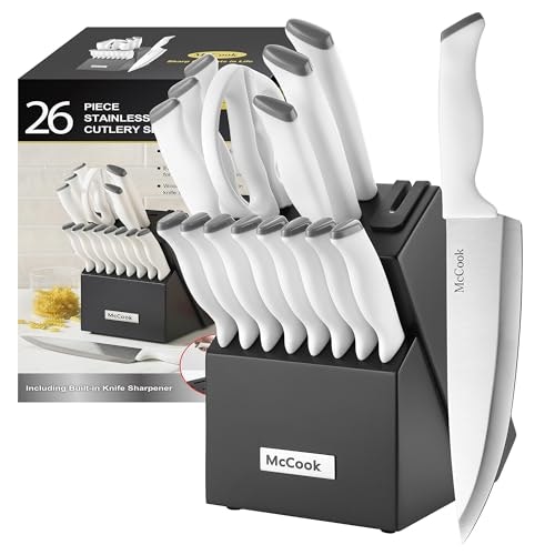 McCook Kitchen Knife Set 24-Piece Set with Built-in Sharpener: $39.96 McCook Kitchen Knife Set 24-Piece Set with Built-in Sharpener: $39.96