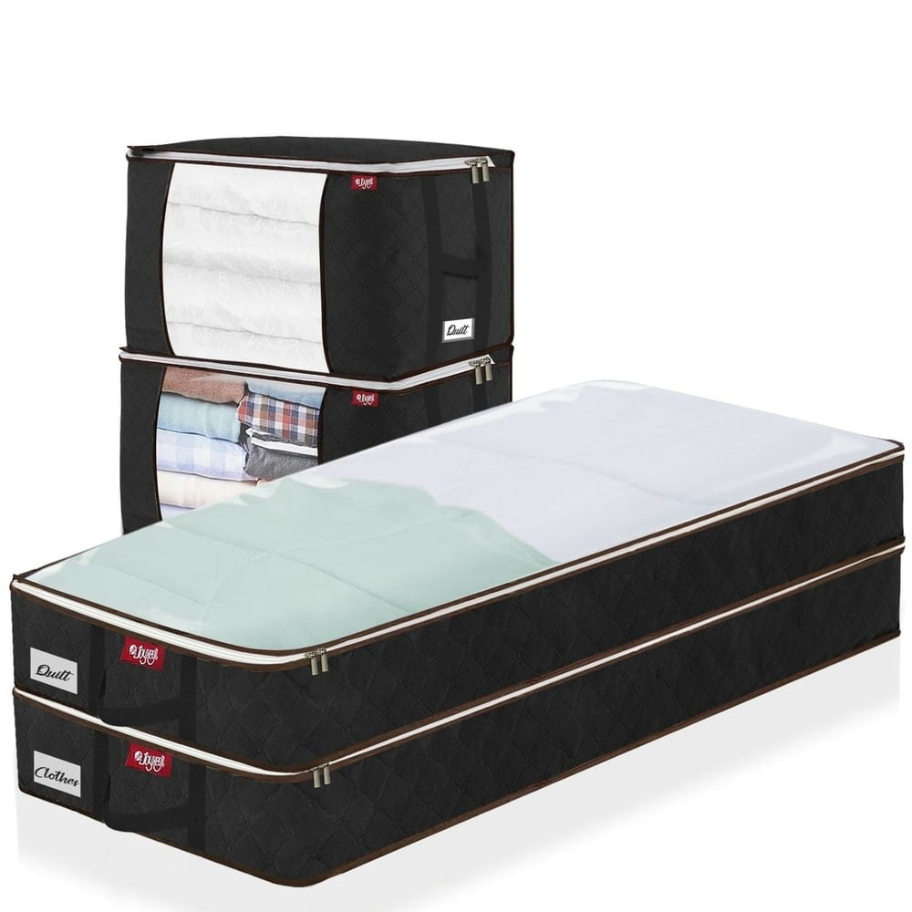 Honeier Large Clothes Storage Bags 4-Pack: $15.99 Honeier Large Clothes Storage Bags 4-Pack: $15.99