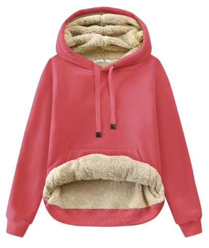 Gesean Women's Sherpa Cotton Pullover Hoodie: $25.49 Gesean Women's Sherpa Cotton Pullover Hoodie: $25.49